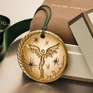 NWOT! David Yurman 2025 Limited Edition Angel Gold Holiday Ornament and Card